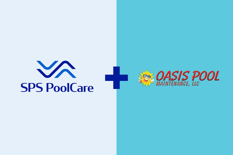 SPS Pool Care and Oasis Pool Maintenance logos.